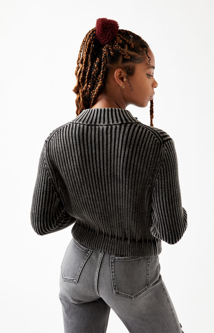 LA Hearts Cable Knit Half Zip Sweater PacSun