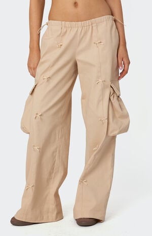 Bow Trim Cargo Parachute Pants image number 1