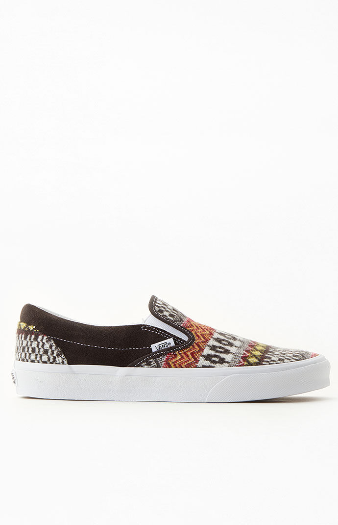 Vans ua classic slip on tiger check clearance