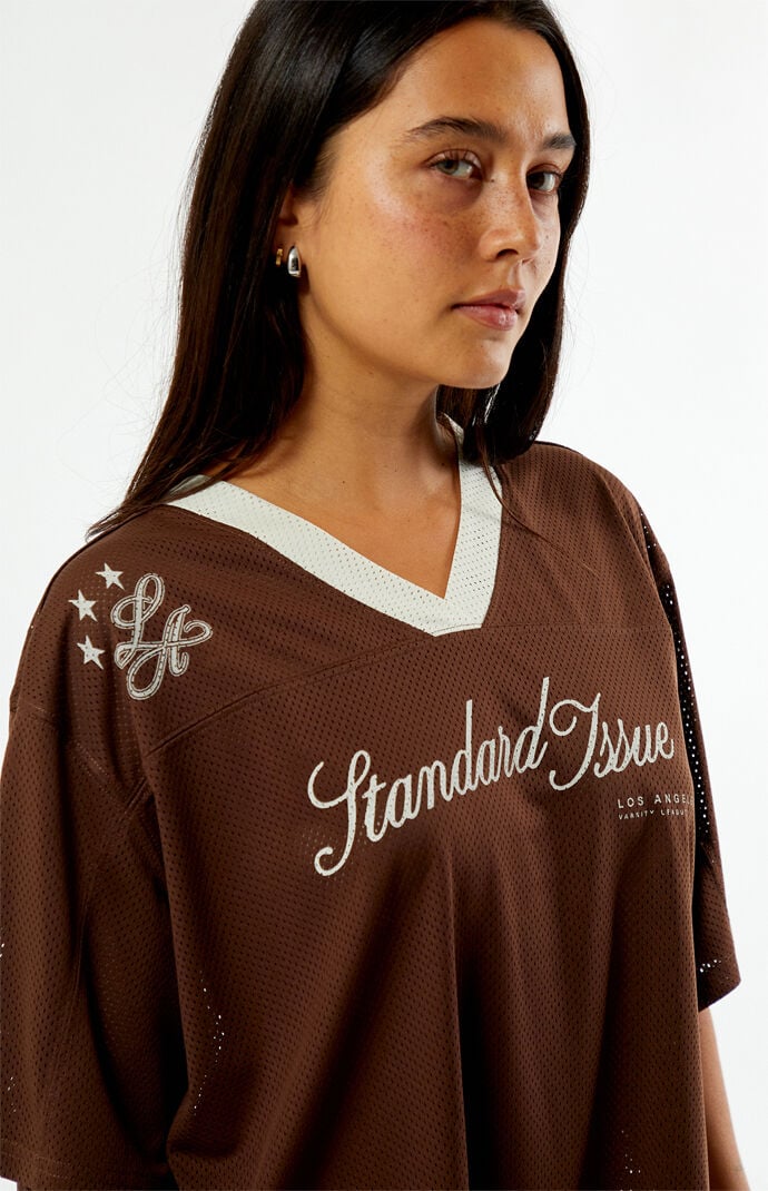 Pacsun Brown Standard Issue Short Sleeve Jersey | Pacsun