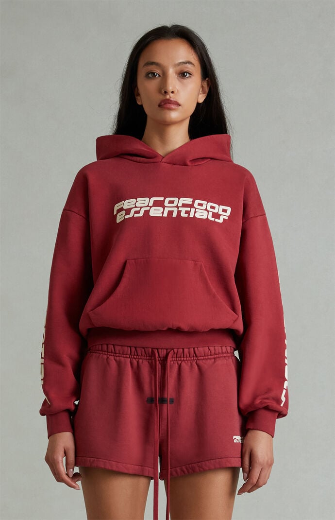Fear of God ESSENTIALS Women's Crimson Running Sweat Shorts