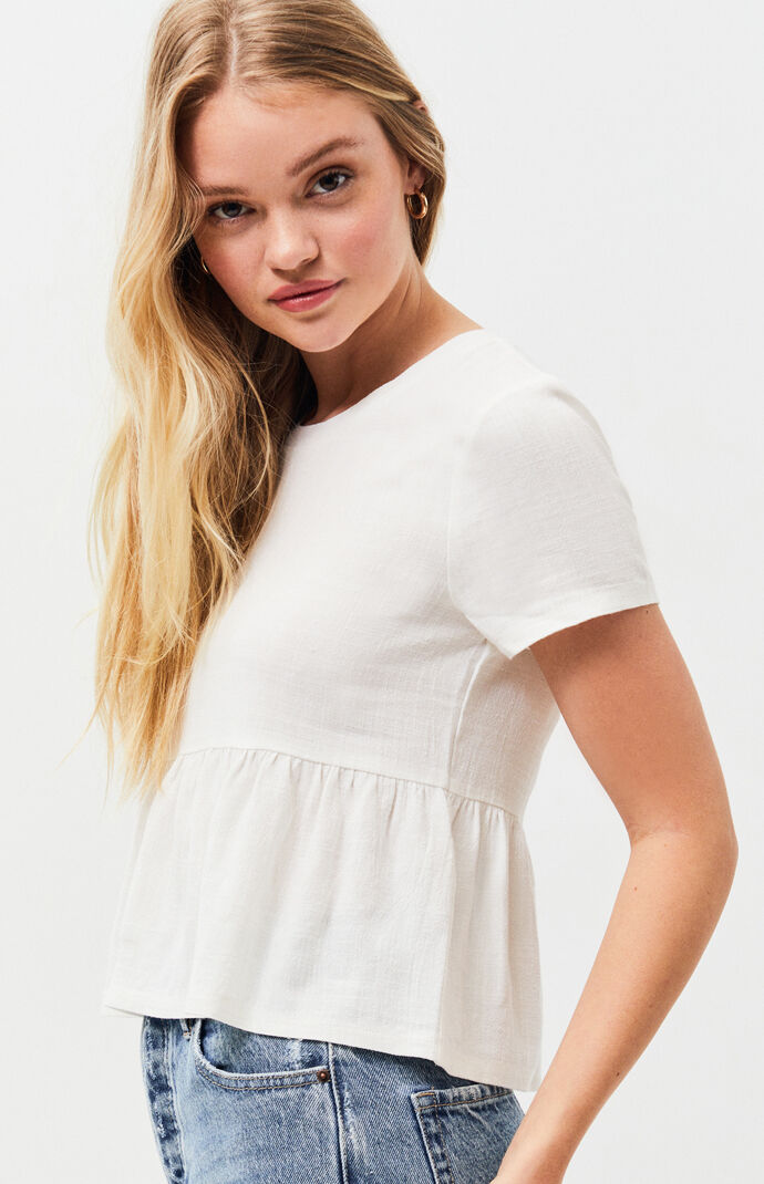 Linen Babydoll Shirt
