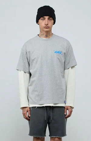 Systems Heather Gray&nbsp;Vintage Wash Heavyweight T-Shirt image number 2