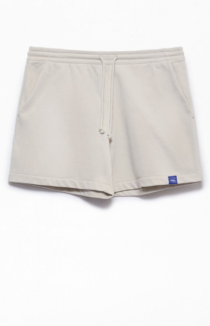 A.R.C. Cream Fleece Sweat Shorts