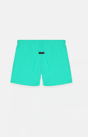 Essentials Mint Leaf Fleece Running Shorts image number 6