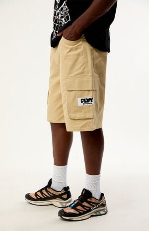 Graffiti Logo Relaxed Cargo Shorts image number 3