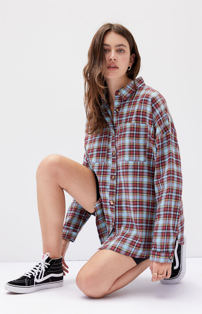 Oversized Boyfriend Flannel Shirt