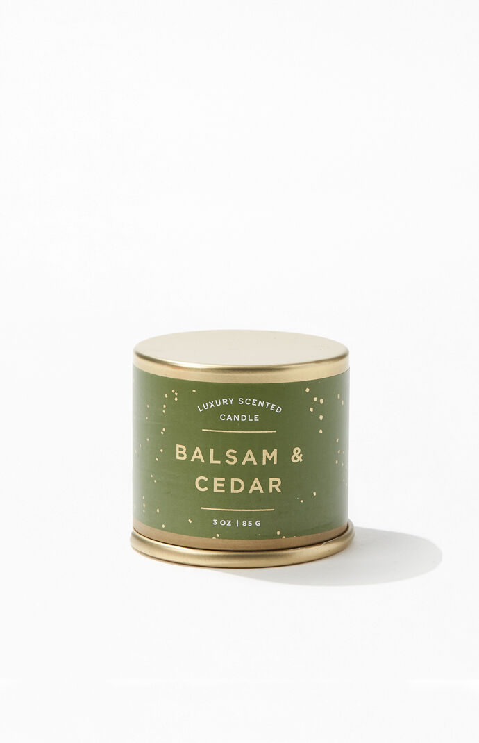 Balsam & Cedar Small Pillar Candle