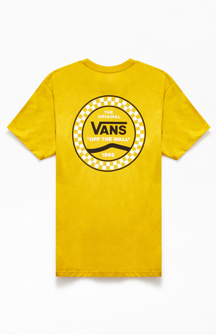 vans checkered yellow stripe