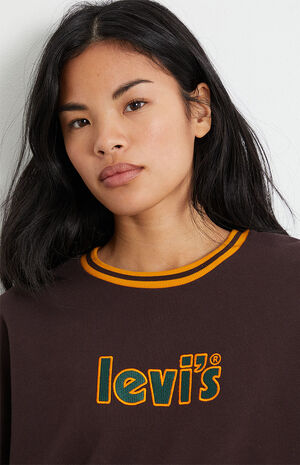 Brown Graphic Prism Crew Neck Sweatshirt image number 1