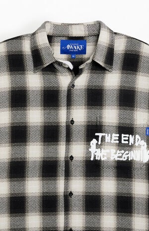 End And Beginning Embroidered Flannel Shirt image number 3