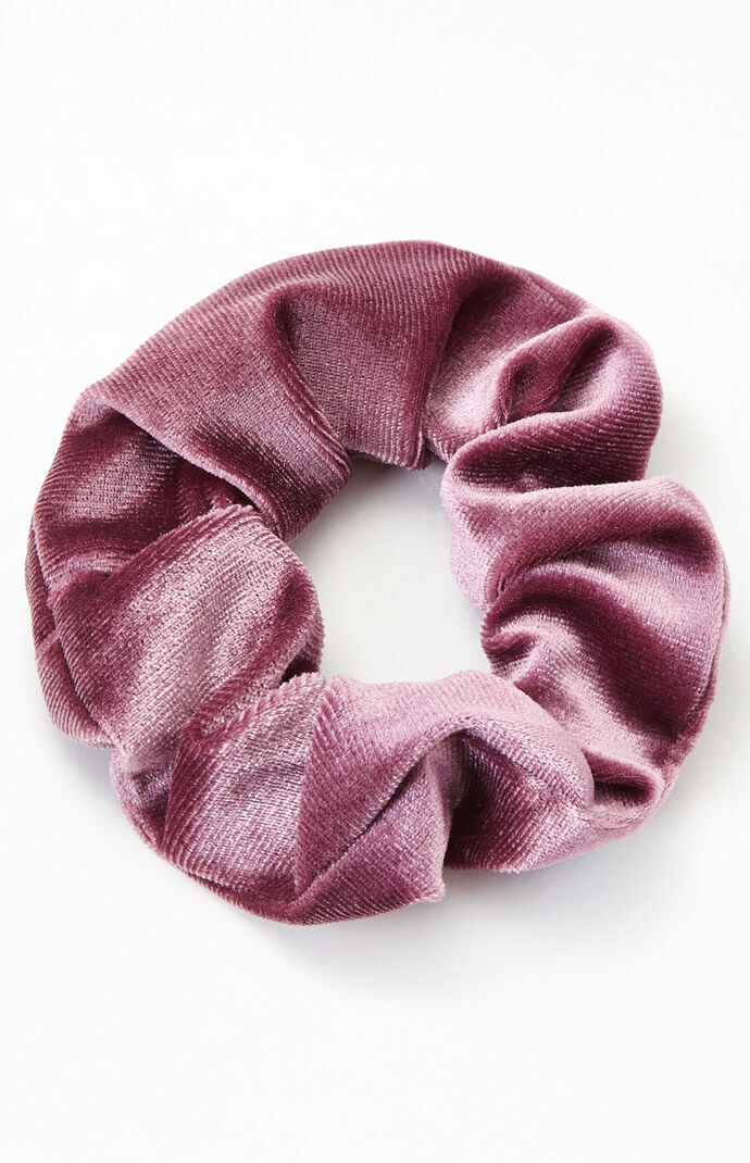 Mauve Zipper Scrunchie