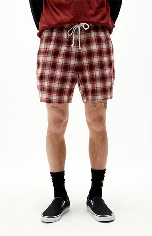 Playboy By PacSun State Line Flannel Shorts