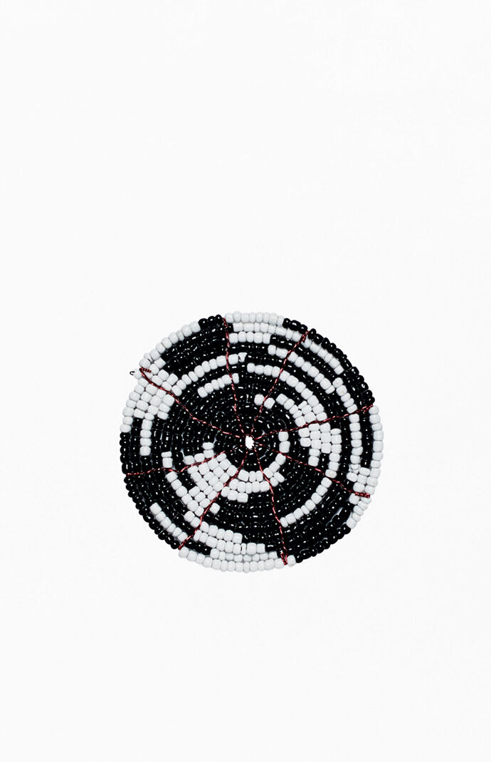 Black Beaded Coaster