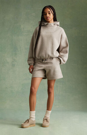 Essentials Core Heather Sweat Shorts image number 5