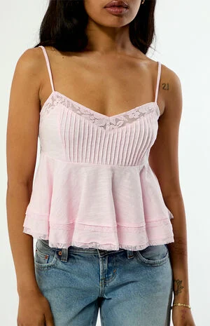 Chloe Cropped Babydoll Top image number 2