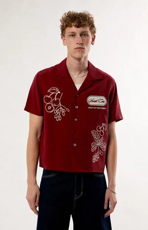 Red Cherry Sweet Core Camp Shirt image number 1