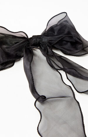 Chiffon Big Bow Barrette image number 2