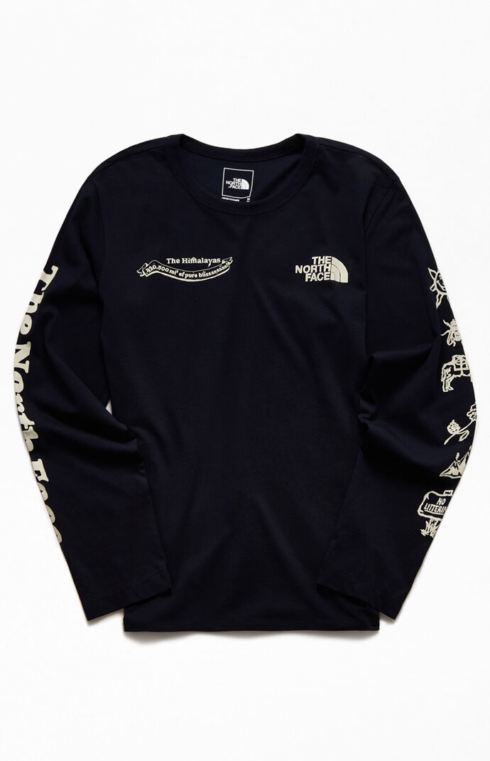 Black Himalayan Bottle Source Long Sleeve T-Shirt