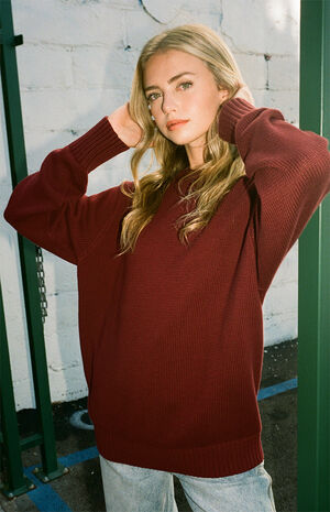 Burgundy Brianna Sweater image number 1