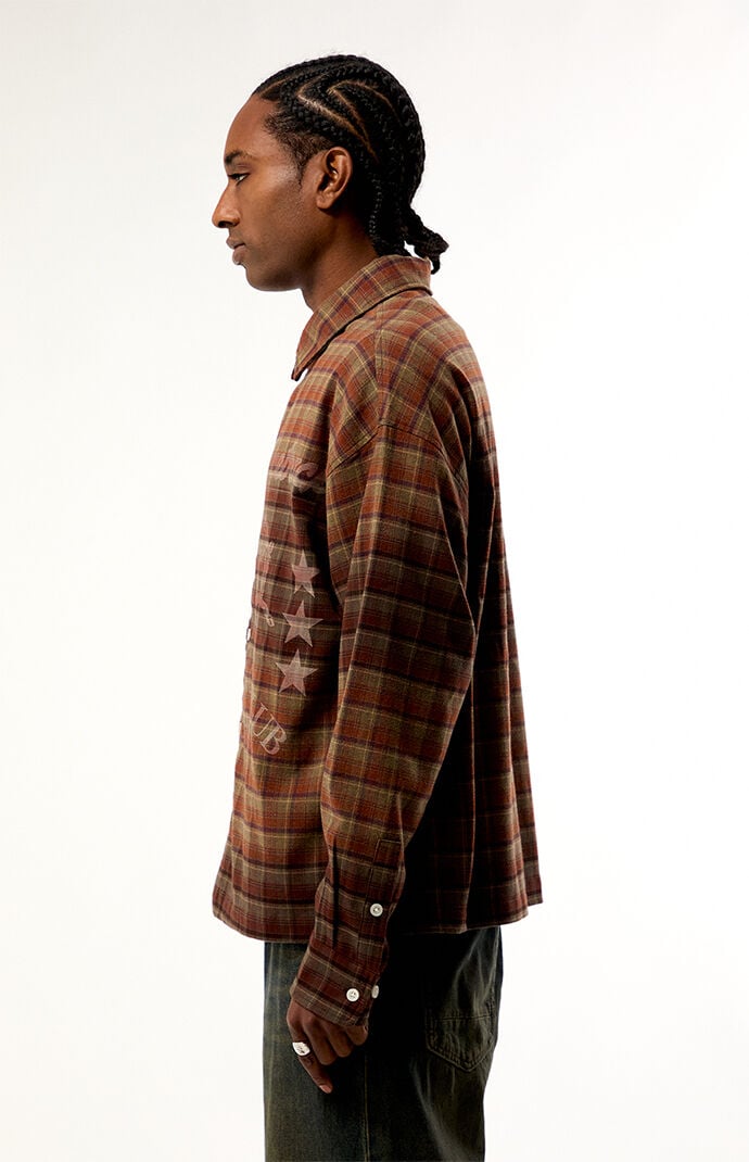 Pacsun Racetrack Flannel Long Sleeve Shirt