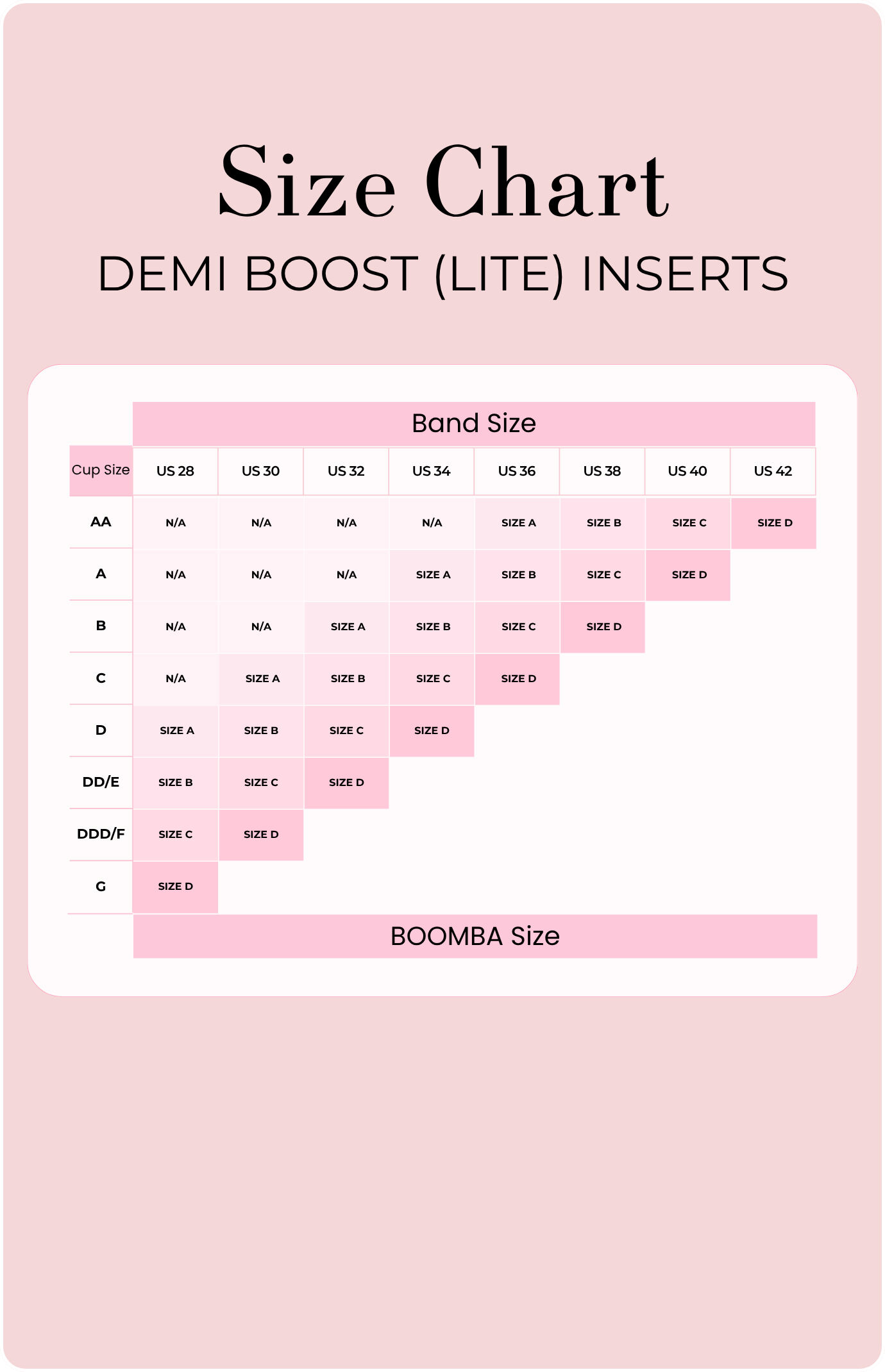 BOOMBA Demi Boost Lite Bra Inserts