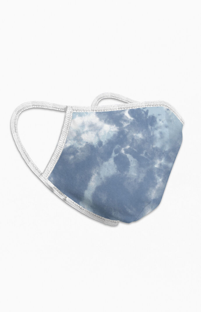 Blue Washed Face Mask