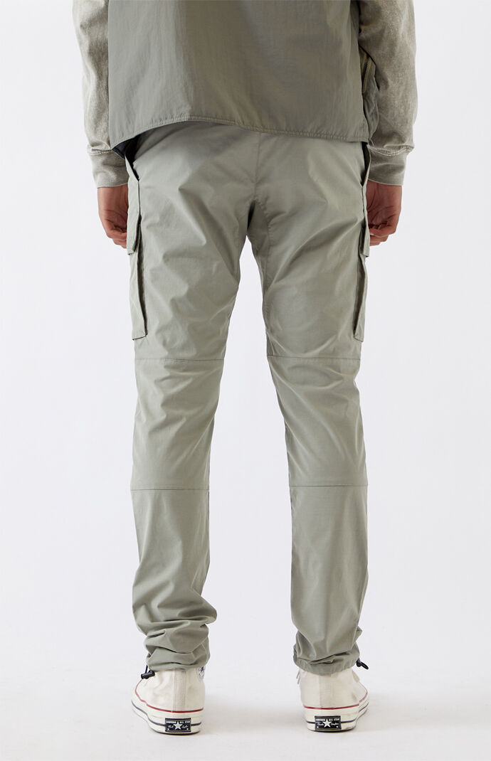 PacSun Utility Light Olive Nylon Slim Cargo Pants at