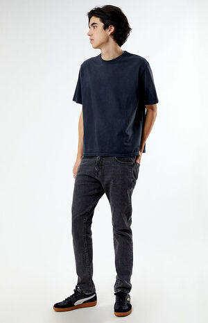 Comfort Stretch Washed Black Slim Jeans image number 2