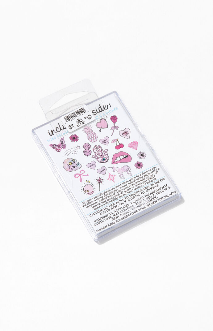Pretty In Pink Temporary Tattoo Pack