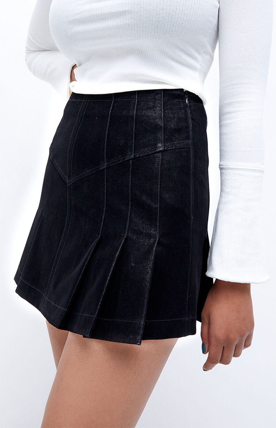Free People Sugar & Spice Vegan Leather Mini Skirt | PacSun