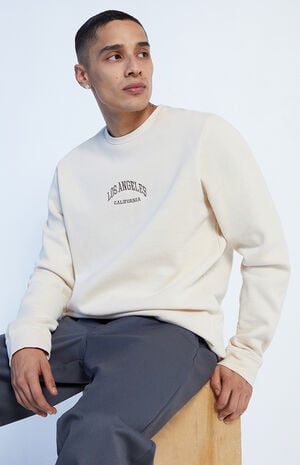 Los Angeles Embroidery Crew Neck Sweatshirt image number 3