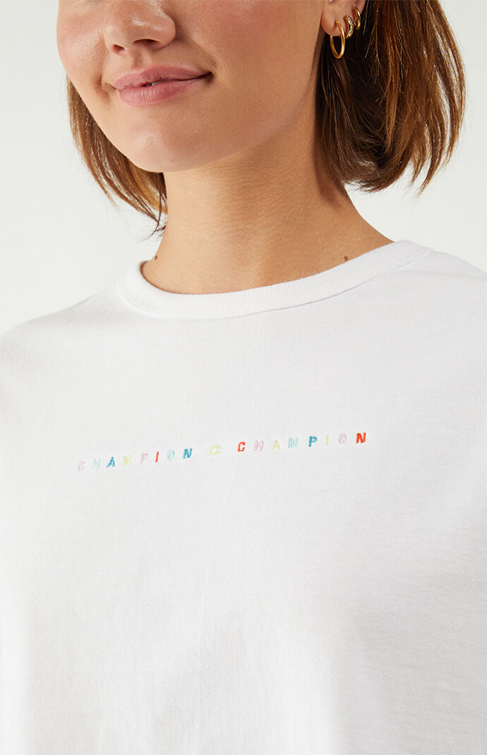 White Heritage Cropped T-Shirt