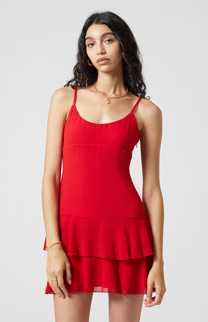 Ruffle Tiered Mini Dress image number 2