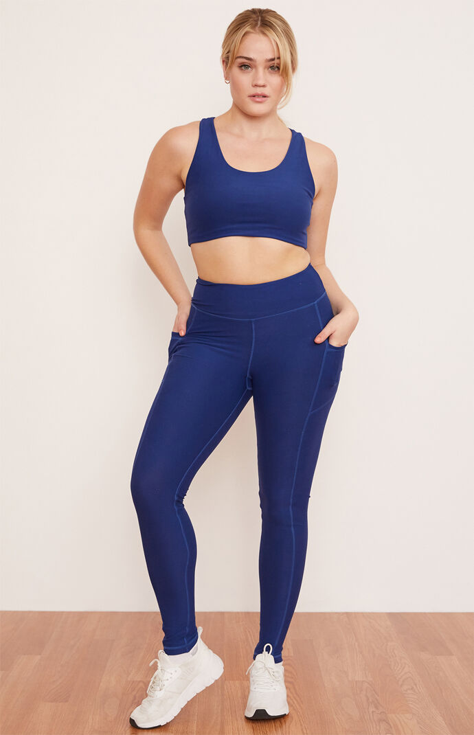 Eco Indigo Yoga Sports Bra
