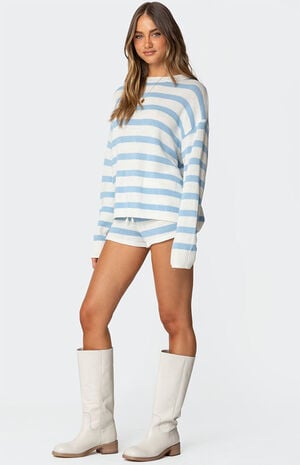 Amaris Oversized Striped Knit Sweater image number 3