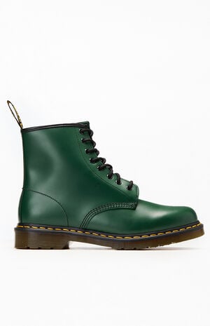 1460 Green Leather Lace Up Boots image number 1