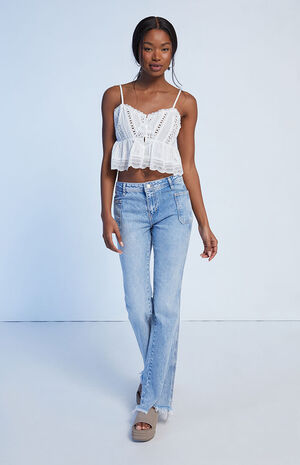 Eyelet Woven Cami Top image number 4