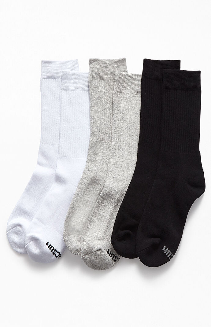 Three-Pack Basic Crew Socks