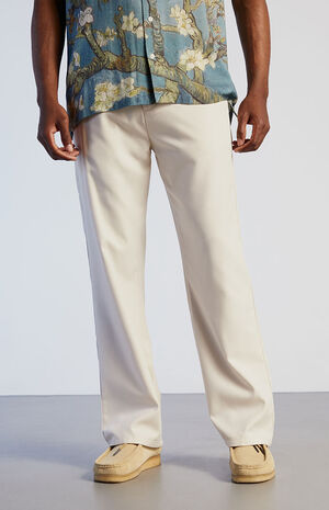 Slim Boot Cream Trousers image number 3