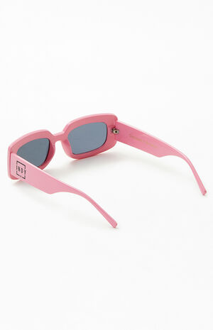 Pink It's Not Me Square Sunglasses image number 3