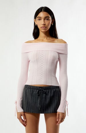 Pinstripe Elastic Mini Skort image number 2