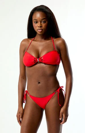 Red Naya Bandeau Bikini Top image number 2
