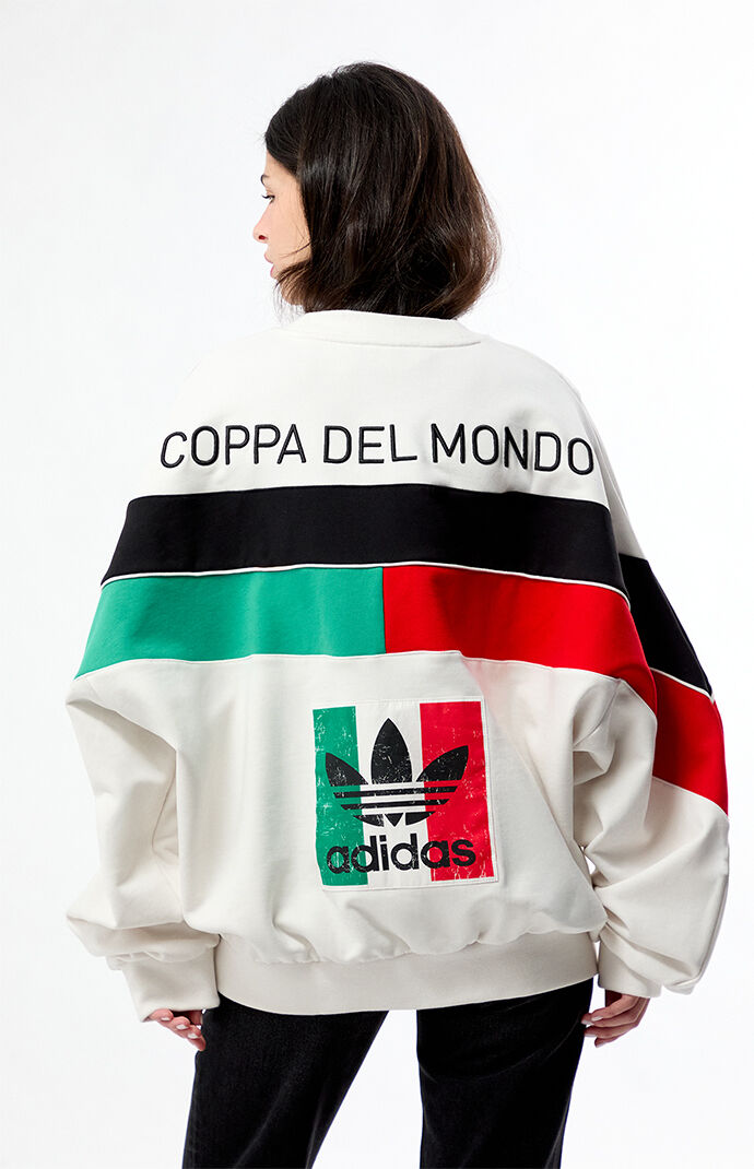 adidas Italia World Cup Crew Neck Oversized Sweatshirt