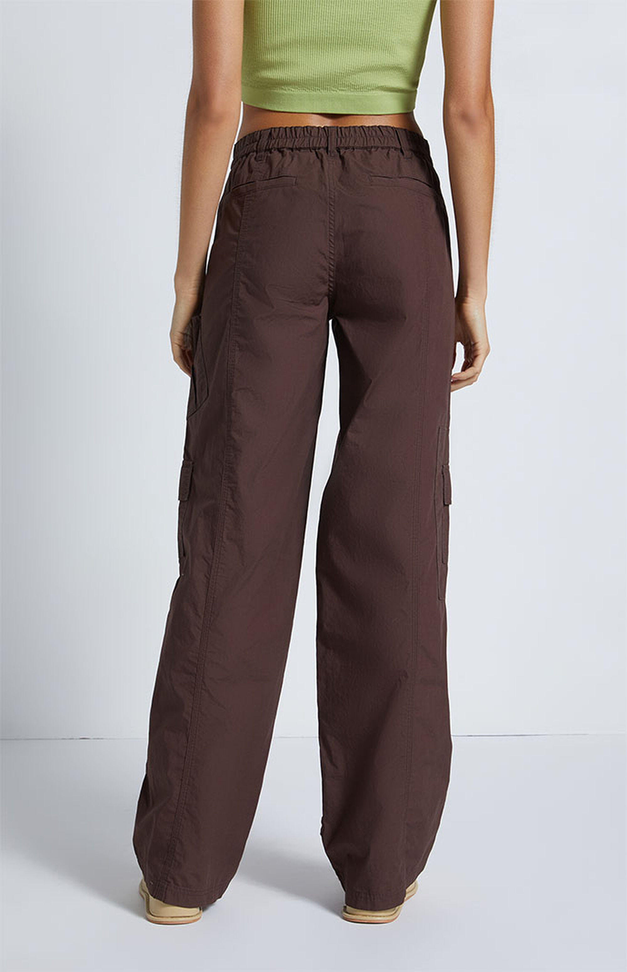 PacSun Brown Low Rise Baggy Cargo Pants PacSun