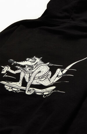 Skateboarding Rat Hoodie image number 4