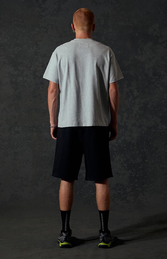 A.R.C. Black Standard Long Fleece Sweat Shorts