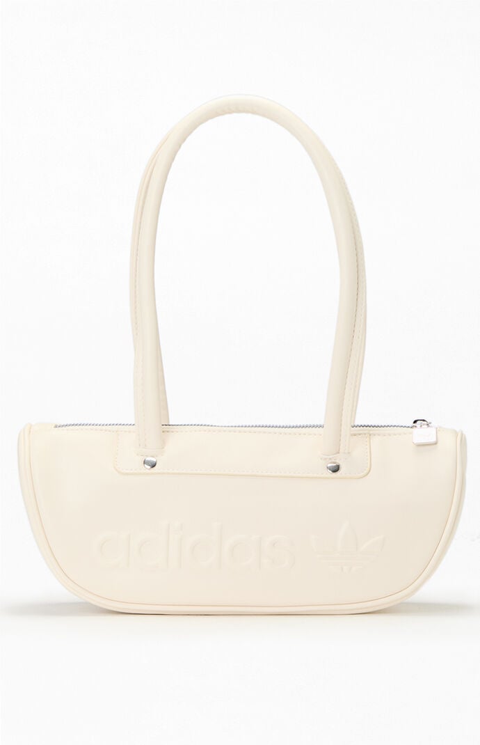 Adidas Elongated Bowling Shoulder Bag in White