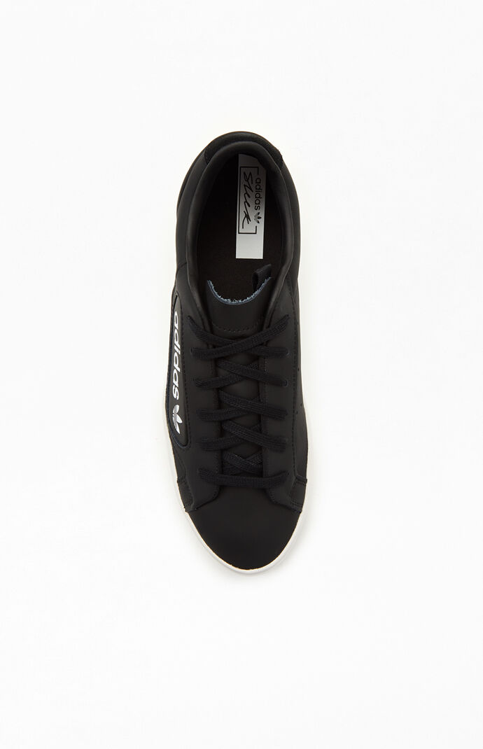 Women's Black Sleek Sneakers