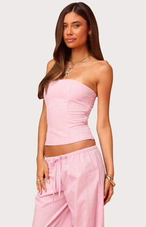 Barbie Icon Striped Strapless Corset image number 2
